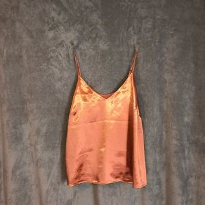 Cute Peach Spaghetti Tank Top